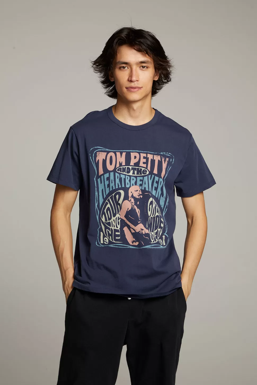 Chaser Brand Tom Petty Great Wide Open Crew Neck Tee Discount