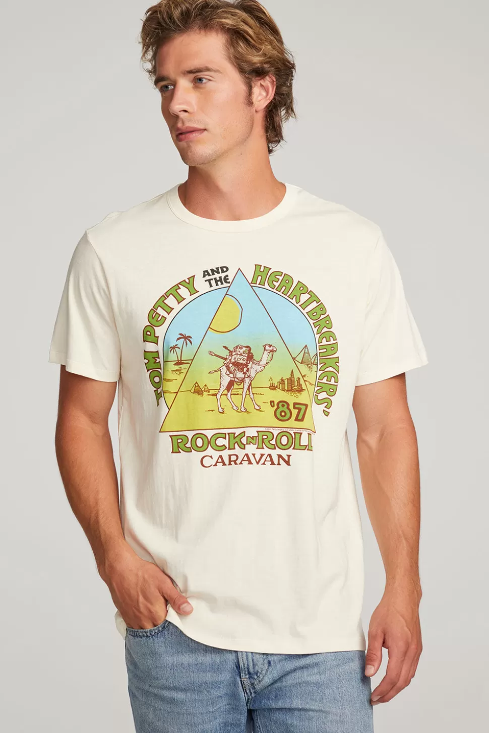 Chaser Brand Tom Petty Rock'n'Roll Caravan Mens Tee Cheap