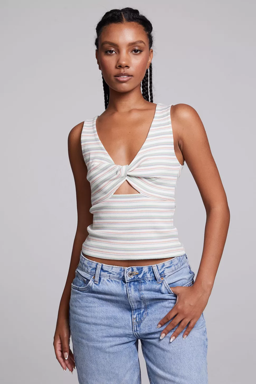 Chaser Brand Tramonti Como Stripe Tank Top Clearance