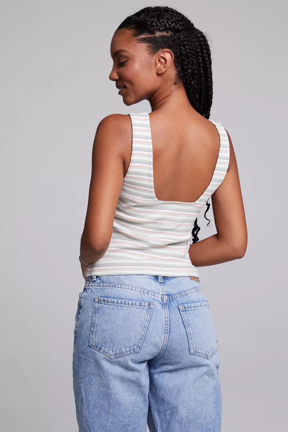 Chaser Brand Tramonti Como Stripe Tank Top Clearance