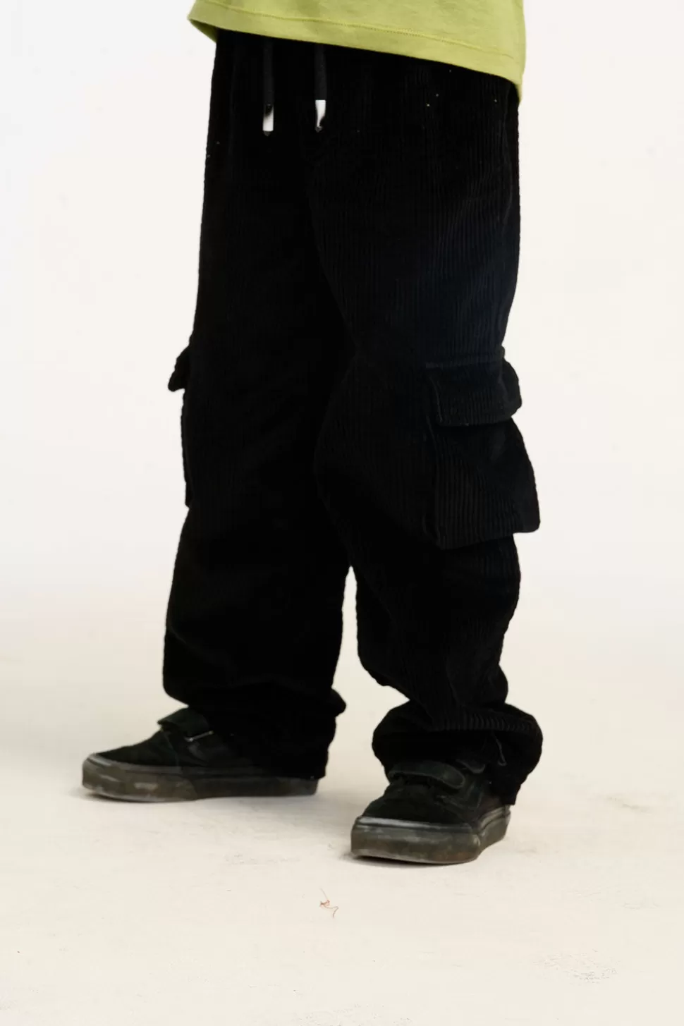 Chaser Brand Wes Raven Black Corduroy Cargo Pants Store