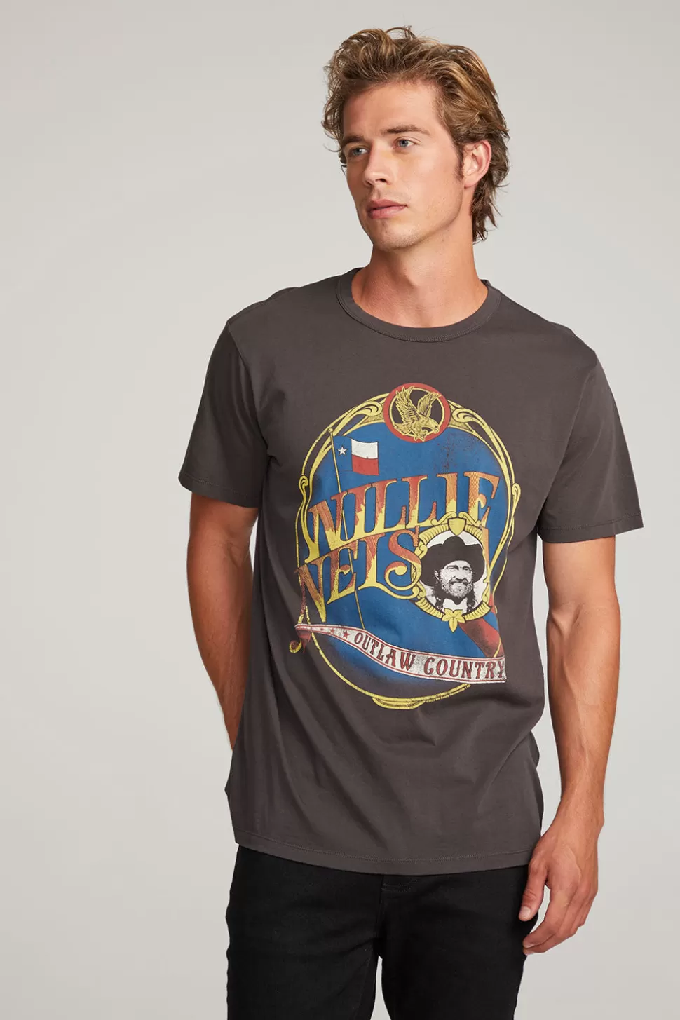 Chaser Brand Willie Nelson Outlaw Country Mens Tee Shop