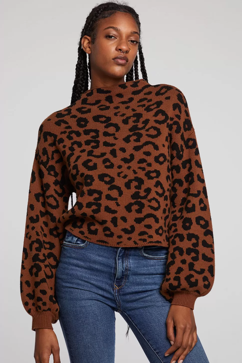 Chaser Brand Willie Old Town Leopard Pullover Hot