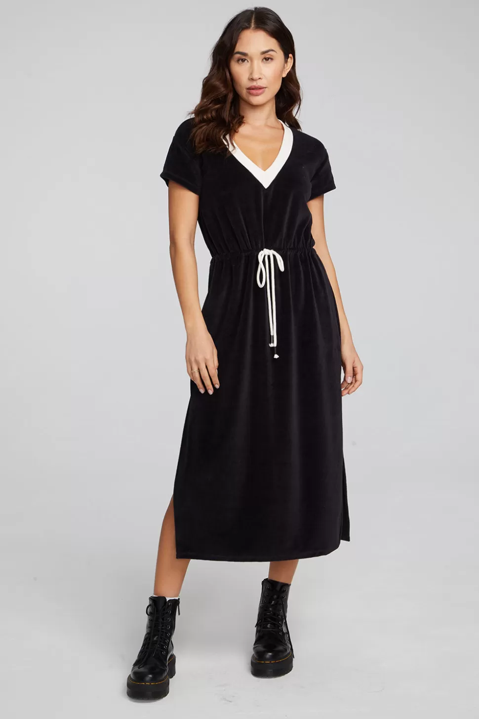 Chaser Brand Woods Shadow Black Dress Sale