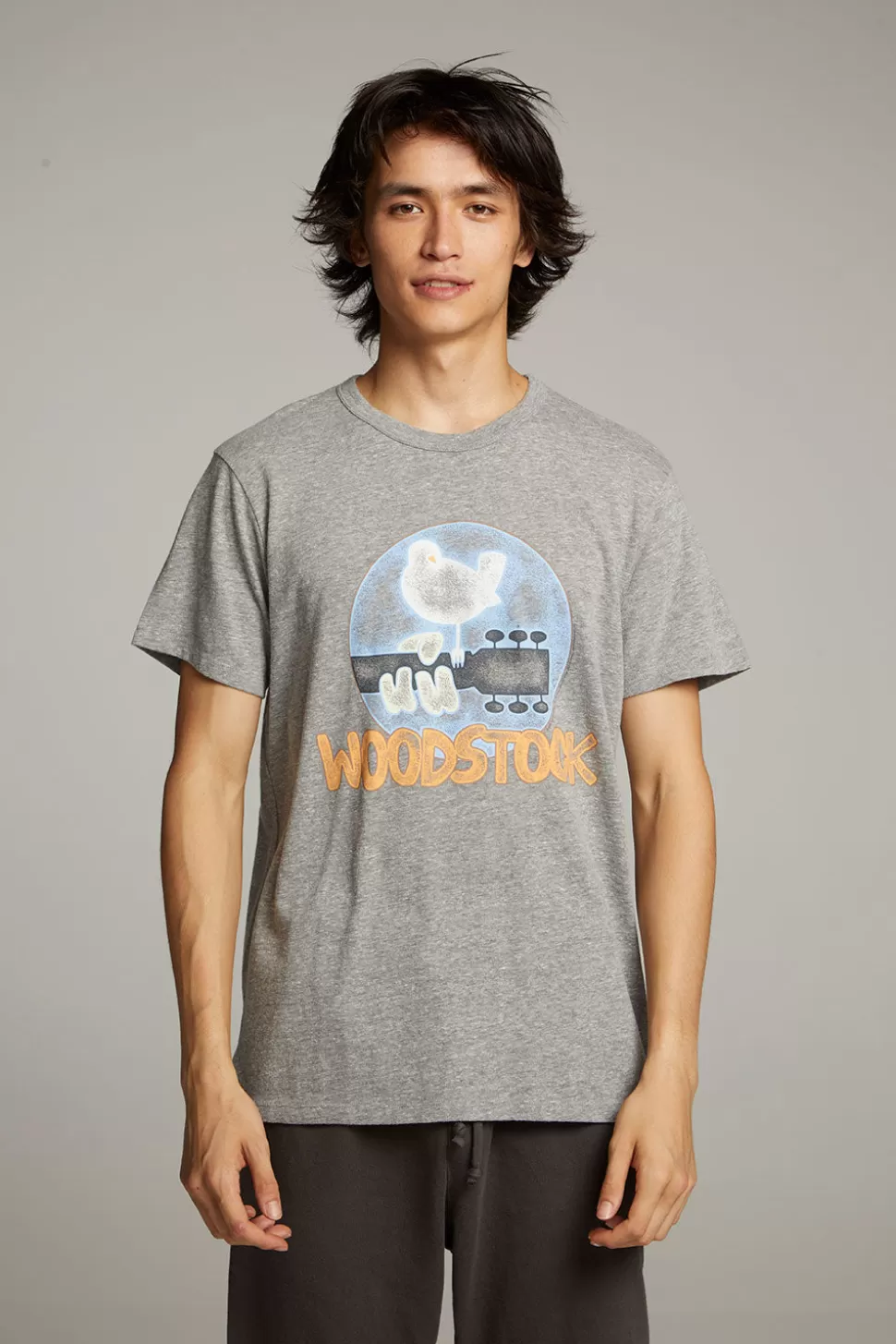 Chaser Brand Woodstock Bird On Guitar Crew Neck Tee Sale