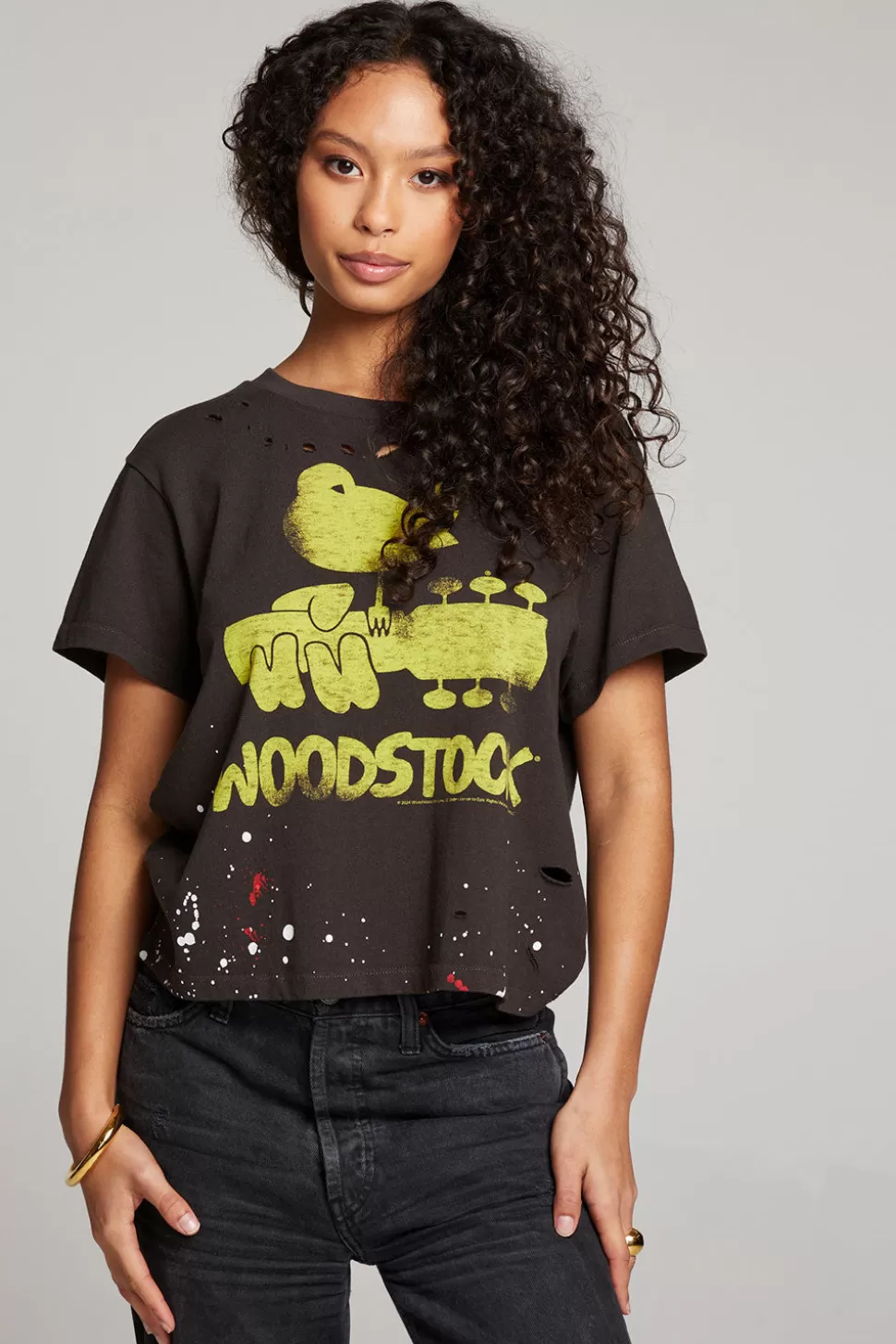 Chaser Brand Woodstock Bird On Guitar Tee Hot