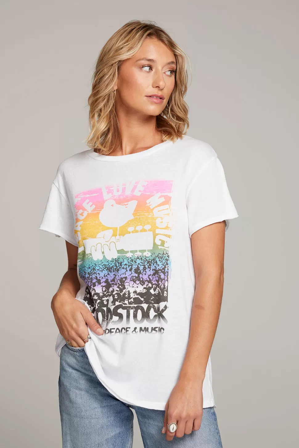 Chaser Brand Woodstock Peace Love Music Tee Best