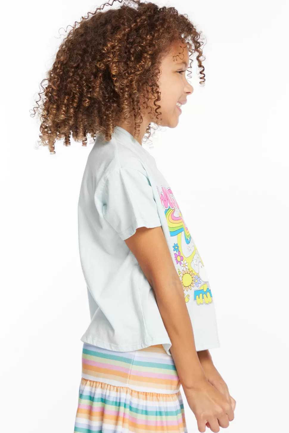 Chaser Brand Woodstock Peace Sign Girls Tee Online