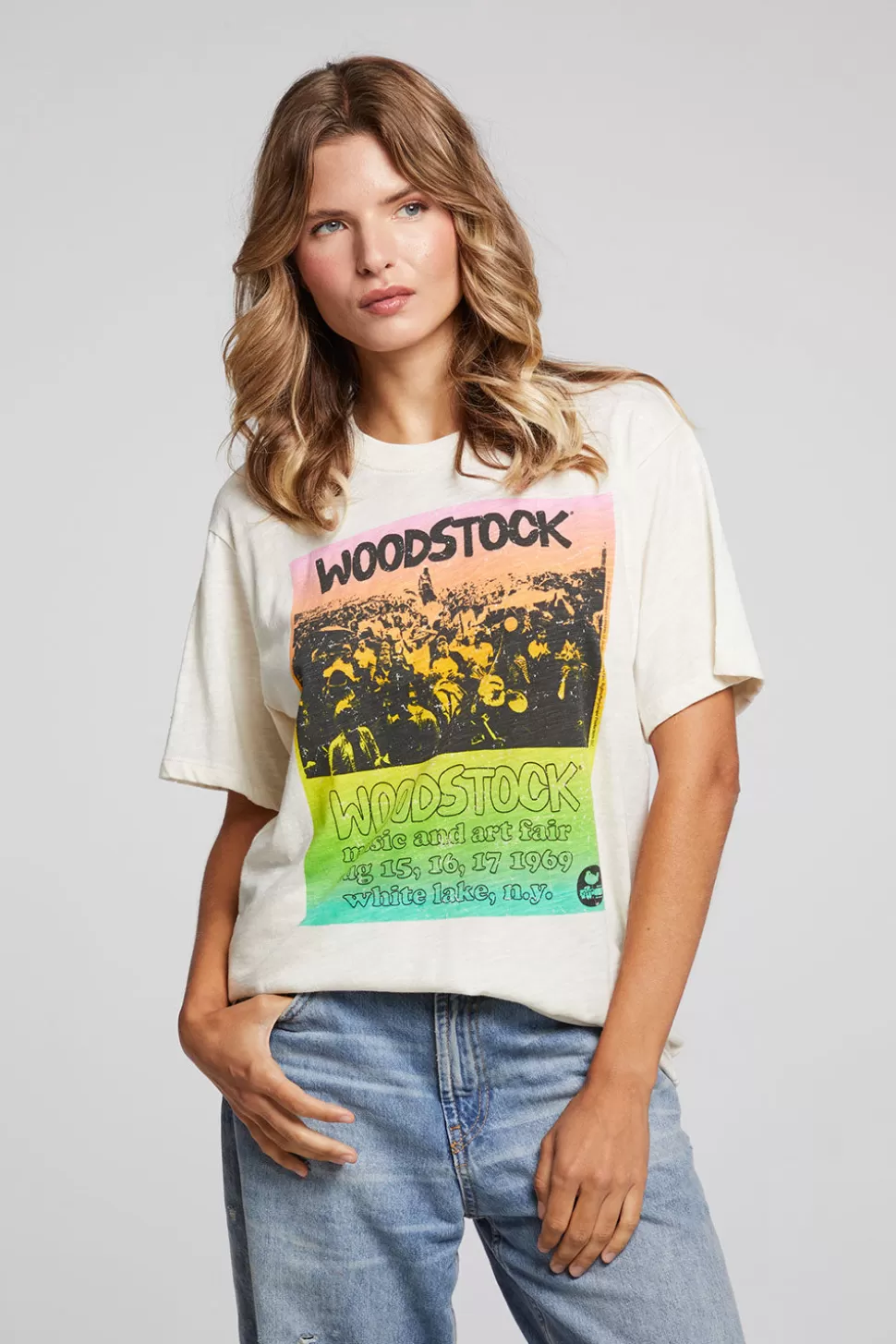 Chaser Brand Woodstock Rainbow Poster Tee Outlet