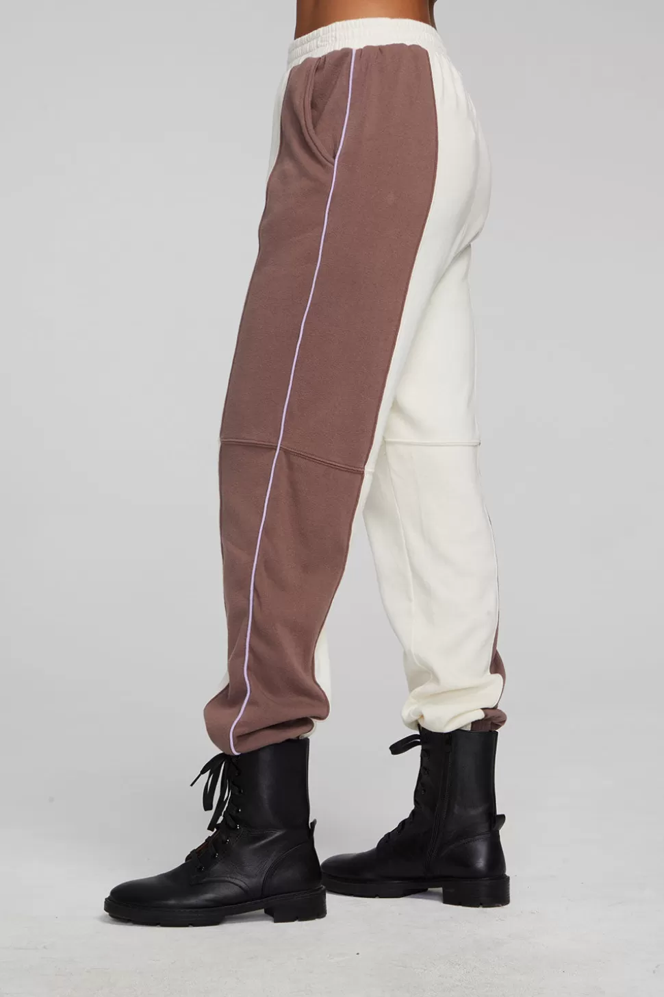 Chaser Brand Yale Deep Taupe And Almond Jogger Cheap