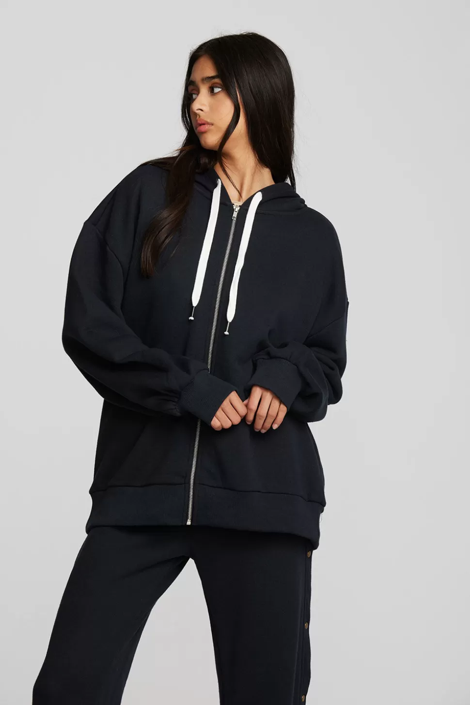 Chaser Brand Zuma Cotton Terry Zip Up Hoodie Flash Sale