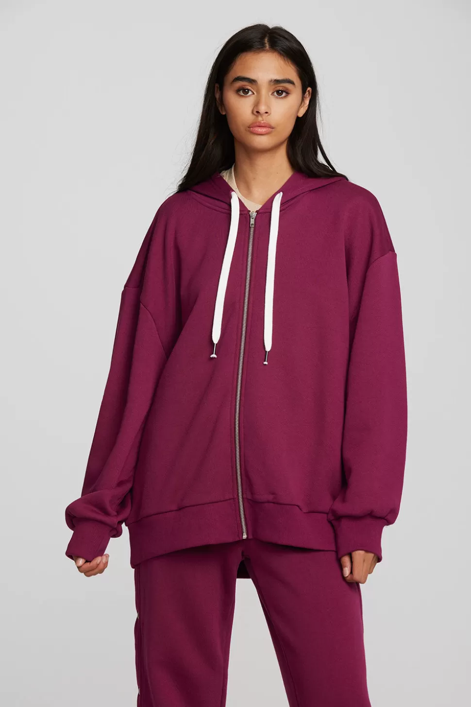 Chaser Brand Zuma Cotton Terry Zip Up Hoodie Best Sale